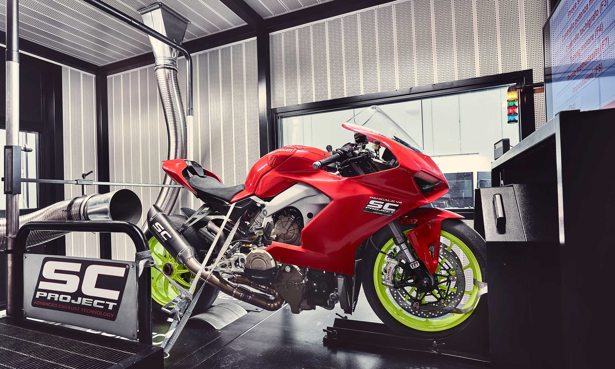 ducati panigale v4 scproject exhaust dyno best