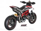 Oval High Mount Exhaust by SC-Project Ducati / Hypermotard 821 / 2013