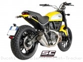 Conic Twin Exhaust by SC-Project Ducati / Scrambler 800 Flat Tracker Pro / 2016