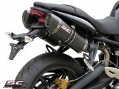 Oval High Mount Exhaust by SC-Project Triumph / Street Triple / 2012