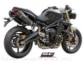 Oval High Mount Exhaust by SC-Project Triumph / Street Triple R / 2012