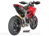 Oval High Mount Exhaust by SC-Project Ducati / Hypermotard 821 / 2013