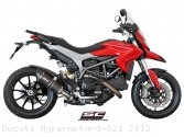Oval Low Mount Exhaust by SC-Project Ducati / Hypermotard 821 / 2013