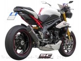 Oval Low Mount Exhaust by SC-Project Triumph / Speed Triple R / 2013