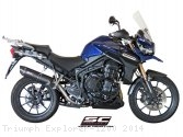 Oval High Mount Exhaust by SC-Project Triumph / Explorer 1200 / 2014