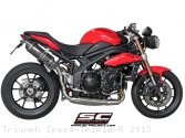 Oval High Mount Exhaust by SC-Project Triumph / Speed Triple R / 2013