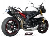 Oval High Mount Exhaust by SC-Project Triumph / Speed Triple / 2014