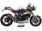 Oval Low Mount Exhaust by SC-Project Triumph / Speed Triple / 2014