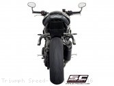 Oval Low Mount Exhaust by SC-Project Triumph / Speed Triple R / 2016