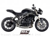 Oval Low Mount Exhaust by SC-Project Triumph / Speed Triple R / 2016