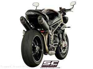 Oval High Mount Exhaust by SC-Project Triumph / Speed Triple S / 2017