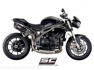 Oval High Mount Exhaust by SC-Project Triumph / Speed Triple S / 2016