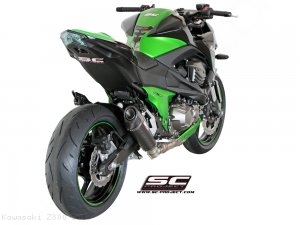 Conic Matte Carbon Exhaust by SC-Project Kawasaki / Z800 / 2013