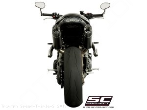 Oval High Mount Exhaust by SC-Project Triumph / Speed Triple S / 2017