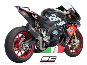 Race Oval Exhaust by SC-Project Aprilia / RSV4 RF / 2015