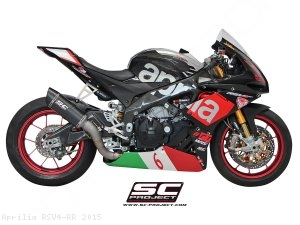 Race Oval Exhaust by SC-Project Aprilia / RSV4 RR / 2015