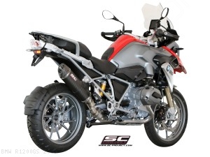 Oval Matte Carbon SC1 Exhaust by SC-Project BMW / R1200GS / 2015