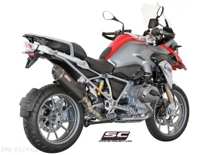 Oval Matte Carbon SC1 Exhaust by SC-Project BMW / R1200GS / 2015