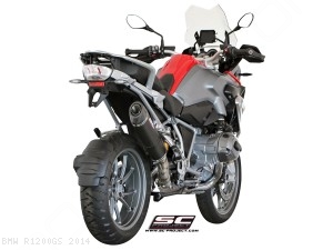 Oval Matte Carbon SC1 Exhaust by SC-Project BMW / R1200GS / 2014