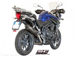 Oval High Mount Exhaust by SC-Project Triumph / Explorer 1200 / 2015