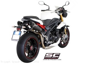 Conic High Mount Exhaust by SC-Project Triumph / Speed Triple R / 2012