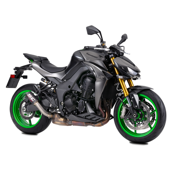 CR-T Slip-On Exhaust with Titanium Mesh Outlet by SC-Project - K44-T36CR