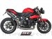Oval High Mount Exhaust by SC-Project Triumph / Speed Triple / 2013